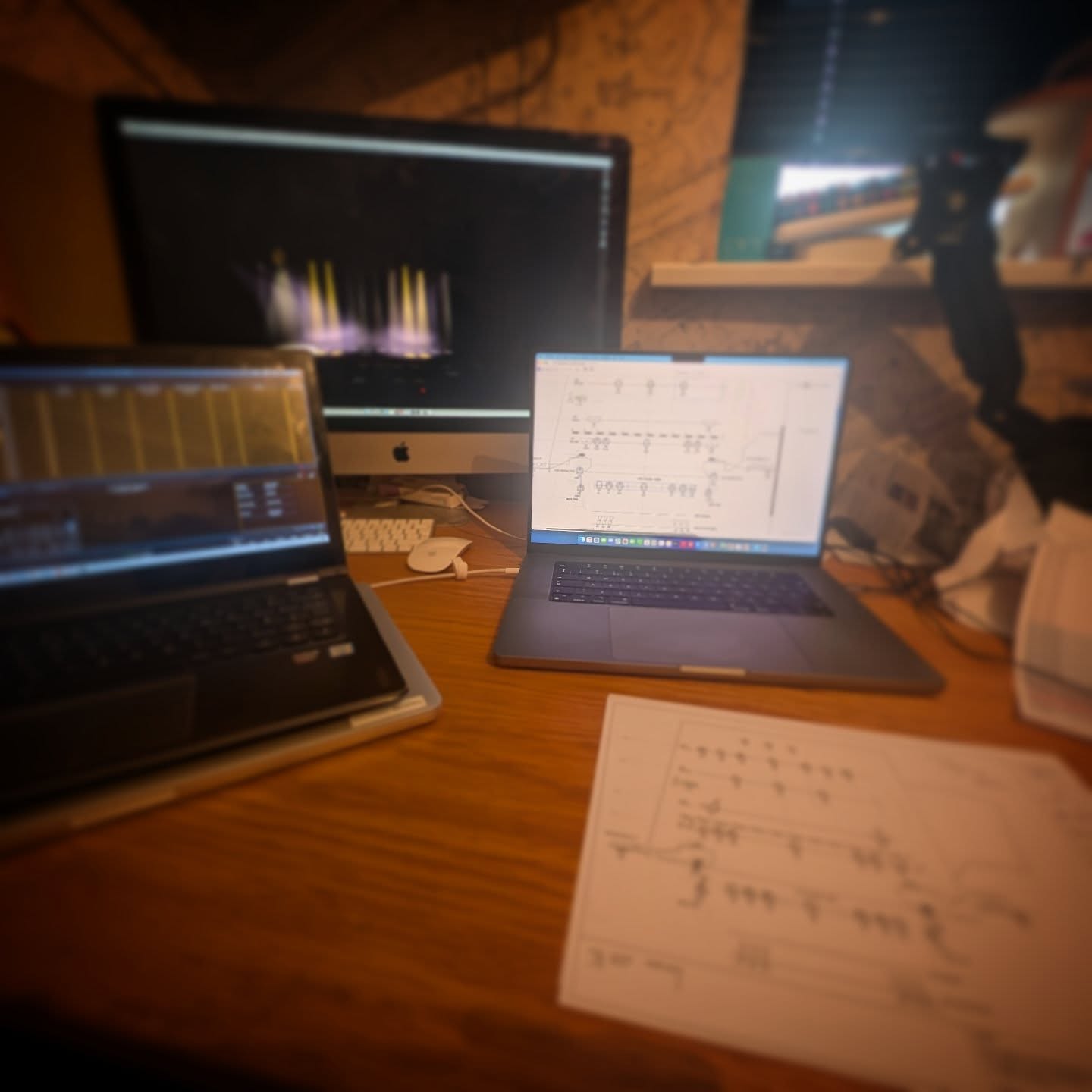 It's a prep kind of day before heading off to the West End to do some LX programming.